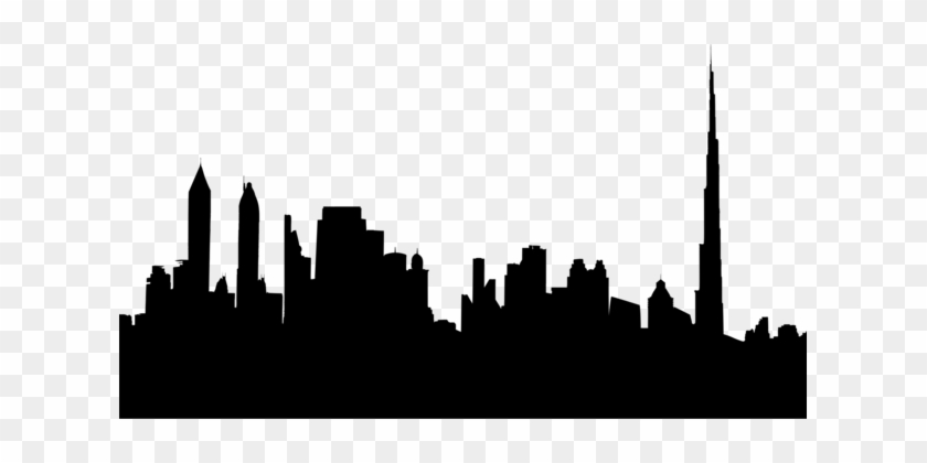 Skyline Silhouette Cityscape Dubai Download - Silhouette Cityscape #1464750