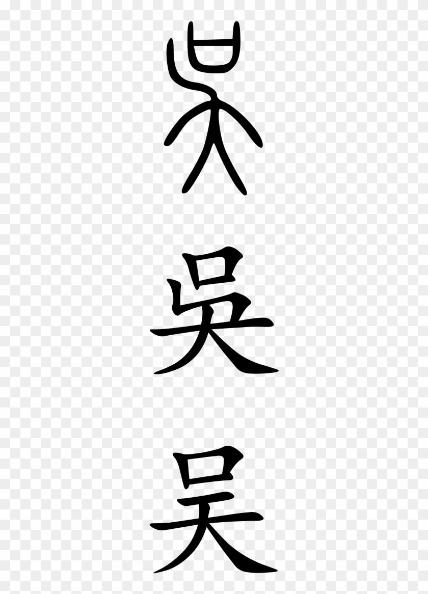 Wu - Wu Chinese Character Calligraphy #1466316