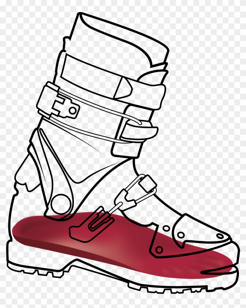 Clip Art Library Download Ski Tour Boot Formthotics - Line Art #1466937