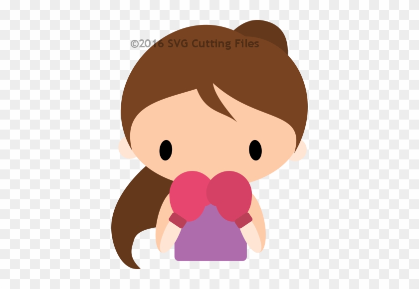 Svg Cutting Files -svg Files For Silhouette Cameo, - Boxer Girl Chibi #1467320