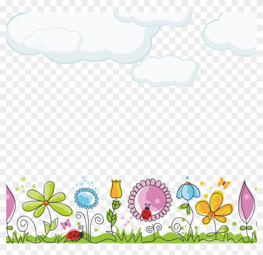 Flowers Flower Wildflowers Garden Colourful Sky Clouds - Flower #1467677