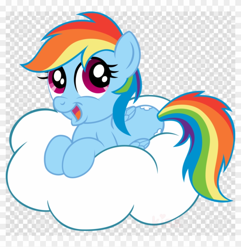 My Little Pony On A Cloud Clipart Rainbow Dash Pony - My Little Pony On A Cloud Clipart Rainbow Dash Pony #1469145