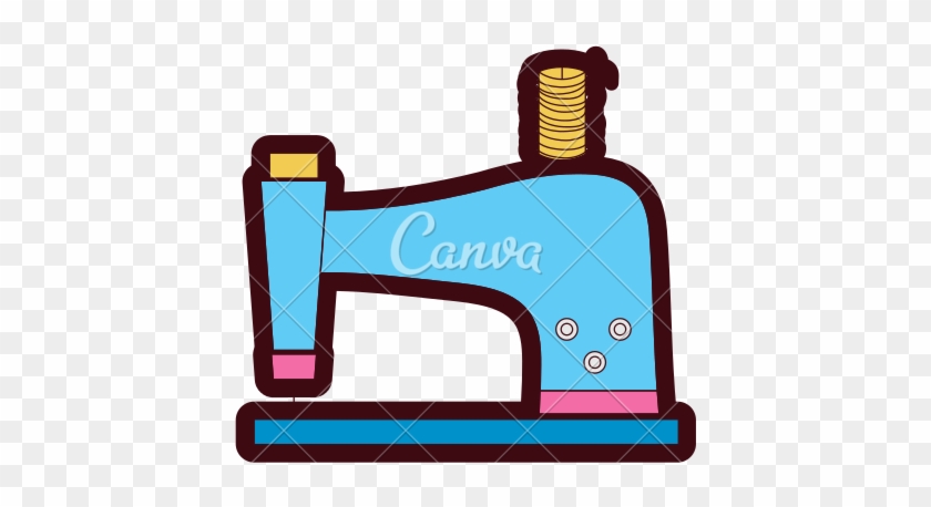 Sewing Machine Clipart Old Fashioned - Sewing Machine #1470337