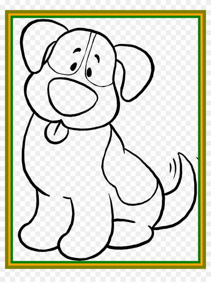 Best Hot Dog Coloring Ebcs Ef Inside - Easy Dog Coloring Pages #1470465