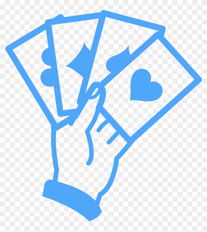 hand of playing cards clipart free