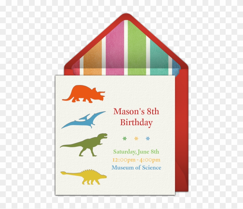 Dinosaur Party Online Invitation - Dinosaur Party Online Invitation #1477568