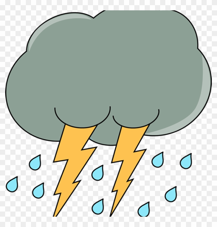 Rain Cloud Clipart Dark Cloud With Rain And Lightning - Cloud With Rain ...