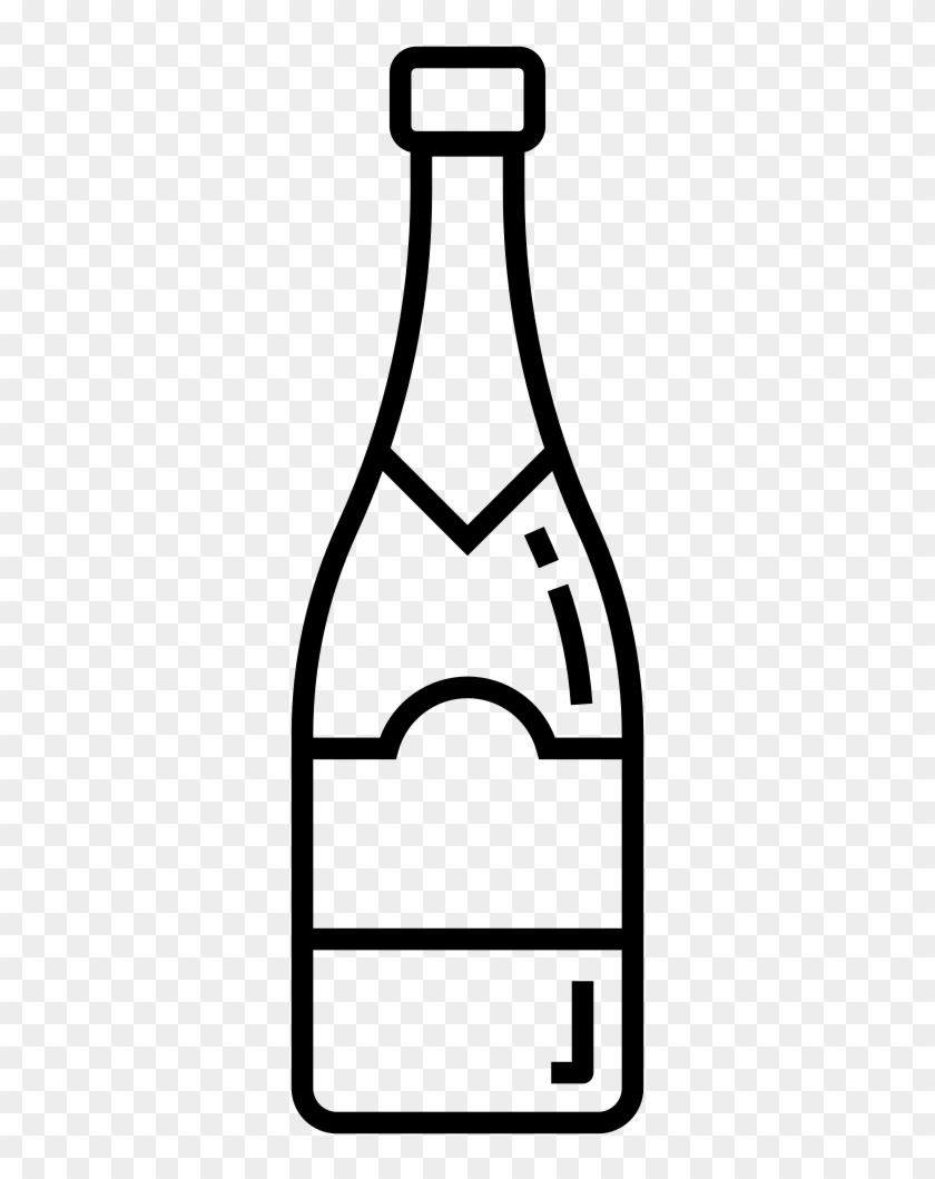 Champagne Bottle Coloring Page - Champagne Bottle Coloring Page #1483772