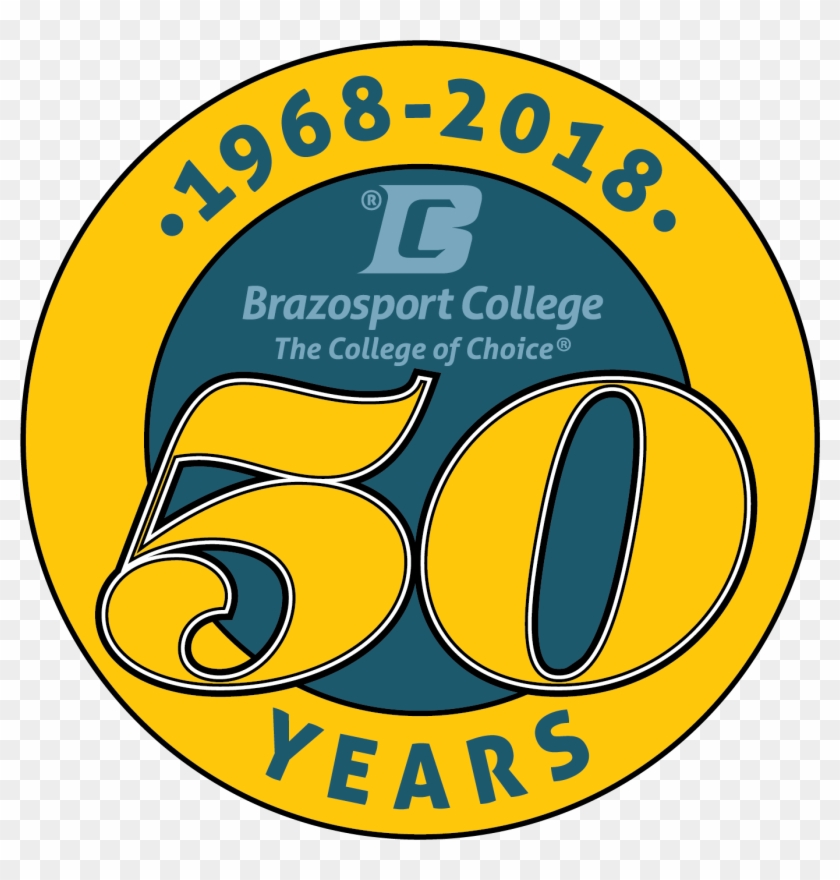 Brazosport College 50th Logo - Brazosport College 50th Logo #1486107