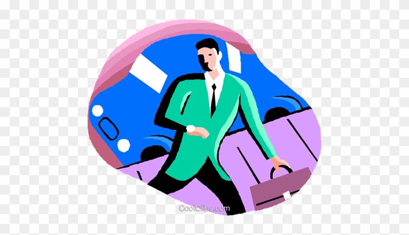 Businessman Late For A Meeting Royalty Free Vector - Businessman Late For A Meeting Royalty Free Vector #1494355