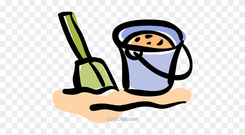 Pail And Shovel Royalty Free Vector Clip Art Illustration - Pail And Shovel Royalty Free Vector Clip Art Illustration #1495977