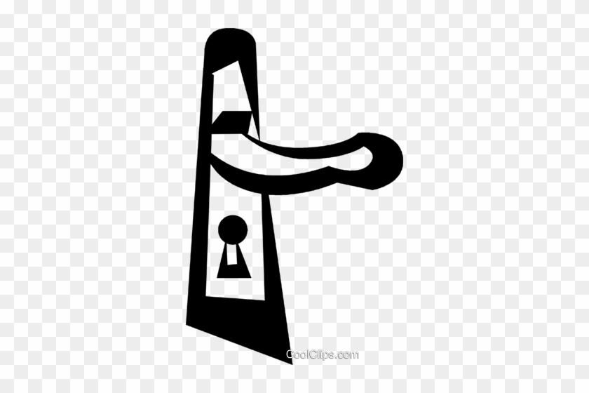 Door Knob Royalty Free Vector Clip Art Illustration - Door Knob Royalty Free Vector Clip Art Illustration #1499962