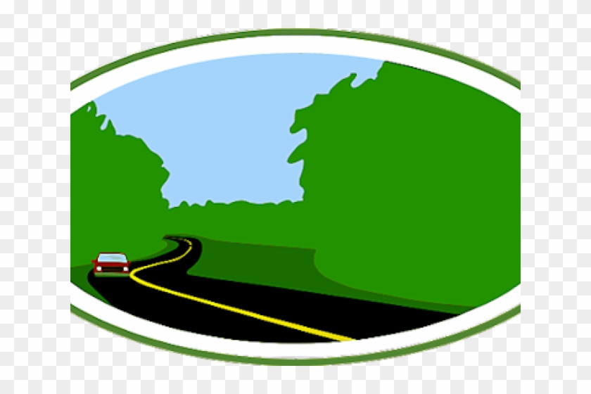 Roadway Clipart Green Road - Roadway Clipart Green Road #1504081