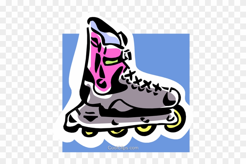 Roller Blades Royalty Free Vector Clip Art Illustration - Roller Blades Royalty Free Vector Clip Art Illustration #1506383