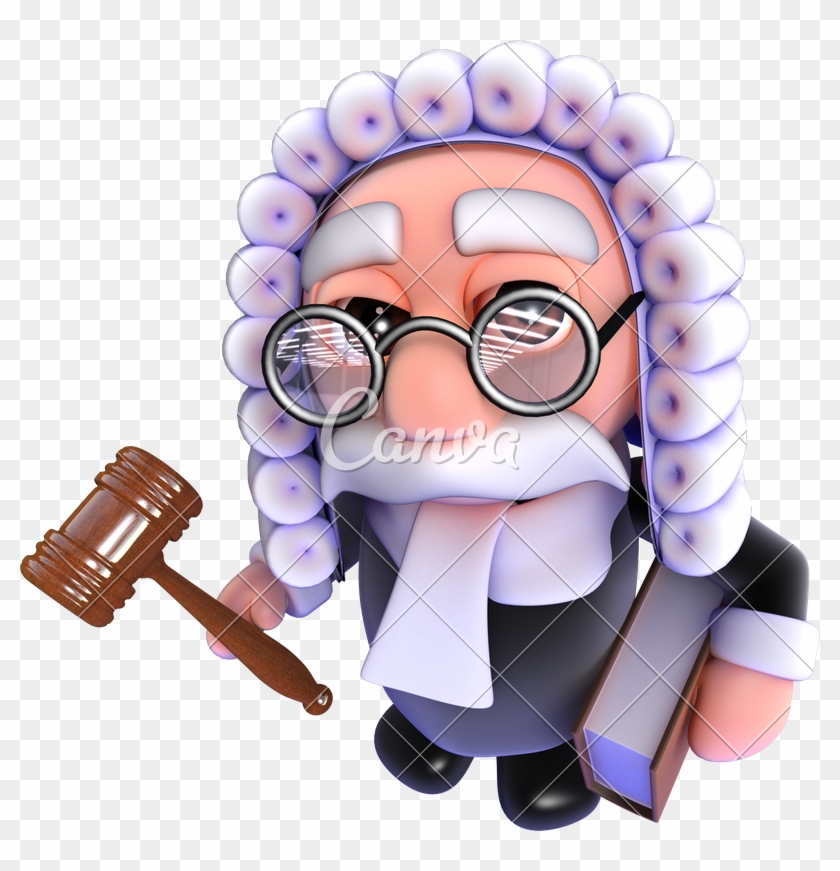 3d Funny Cartoon Judge - 3d Funny Cartoon Judge #1506636