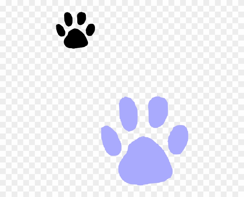 Free Purple Panther Paw Print - Make Your Own Paw Print Template Sticker #235761