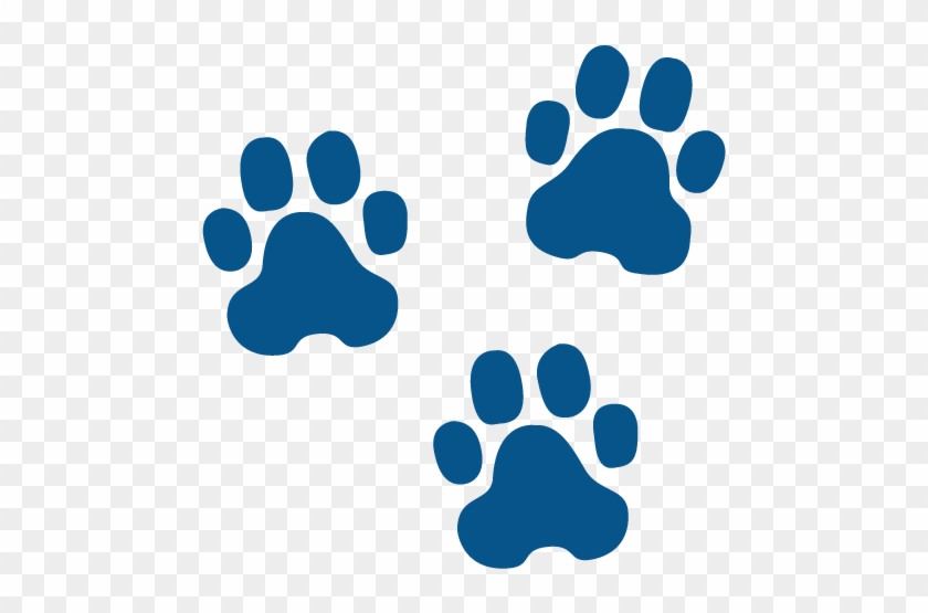 blue dog paw print clip art