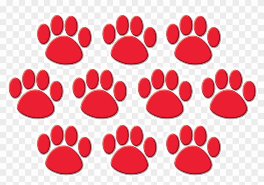 Tcr 4647 Ted Paw Prints Cutouts - Teacher Created Resources Tcr4646 Purple Paw Prints #236000