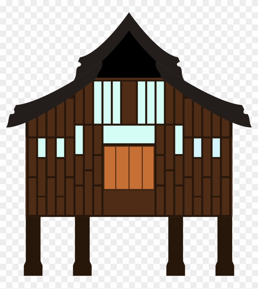 Kampong Malay Houses Clip Art - Kampong Malay Houses Clip Art #236728