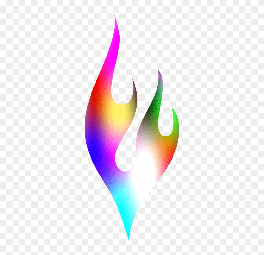 Rainbow Clipart Flame - Rainbow Clipart Flame #1509065