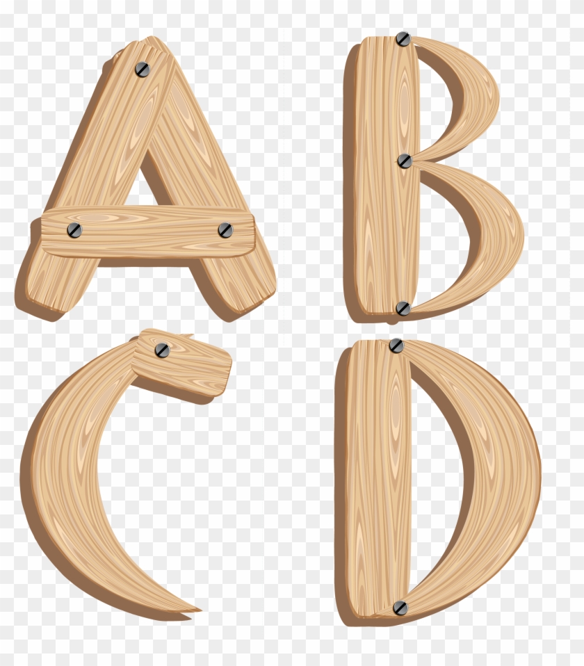 Renders Alphabet Lettres Bois - Renders Alphabet Lettres Bois #1510881