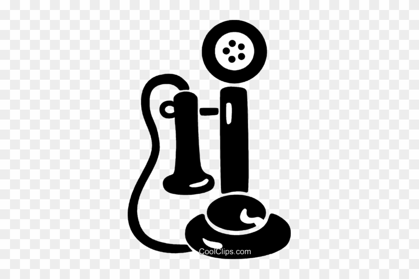 Antique Phones Royalty Free Vector Clip Art Illustration - Antique Phones Royalty Free Vector Clip Art Illustration #1512449