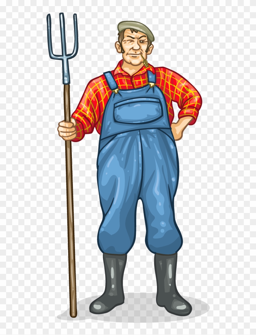 Transparent Old Farmer Cartoon - Transparent Old Farmer Cartoon #1513989