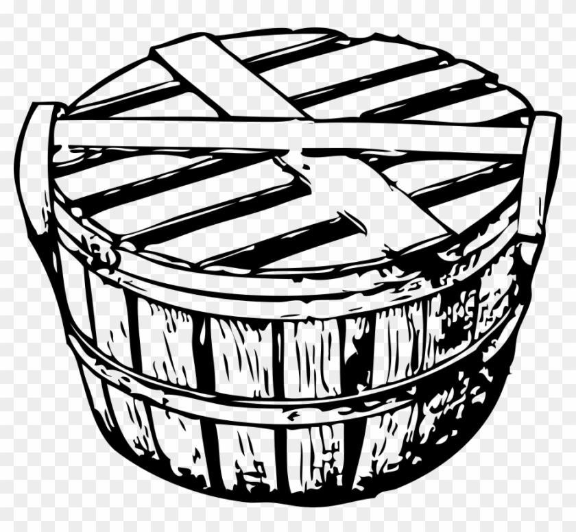 This Free Clip Arts Design Of Bushel Basket With Cover - This Free Clip Arts Design Of Bushel Basket With Cover #1515607