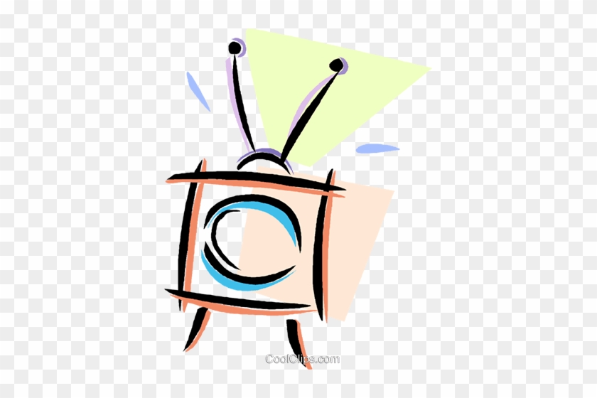 Television With Rabbit Ears Royalty Free Vector Clip - Television With Rabbit Ears Royalty Free Vector Clip #1517219