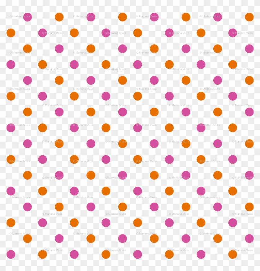 Fun Flowers Pink Orange Polka Dots Fabric - Fun Flowers Pink Orange Polka Dots Fabric #1520998