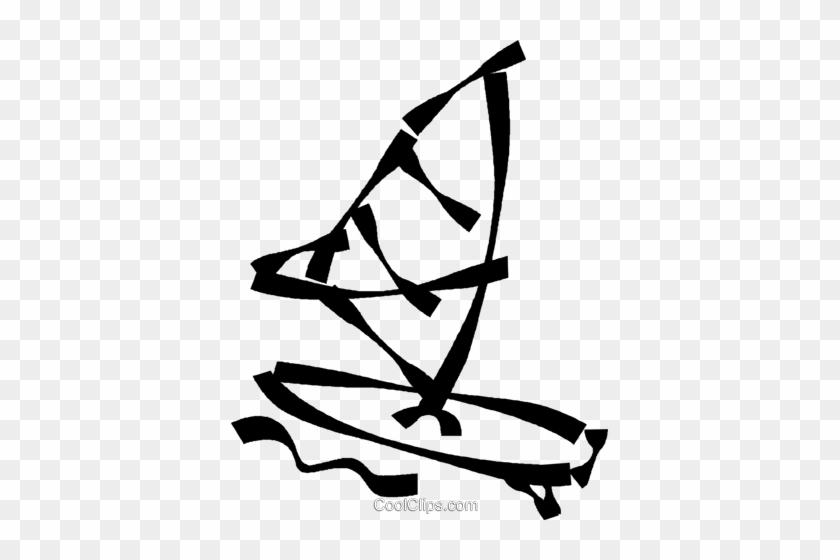 Windsurfer Royalty Free Vector Clip Art Illustration - Windsurfer Royalty Free Vector Clip Art Illustration #1521209