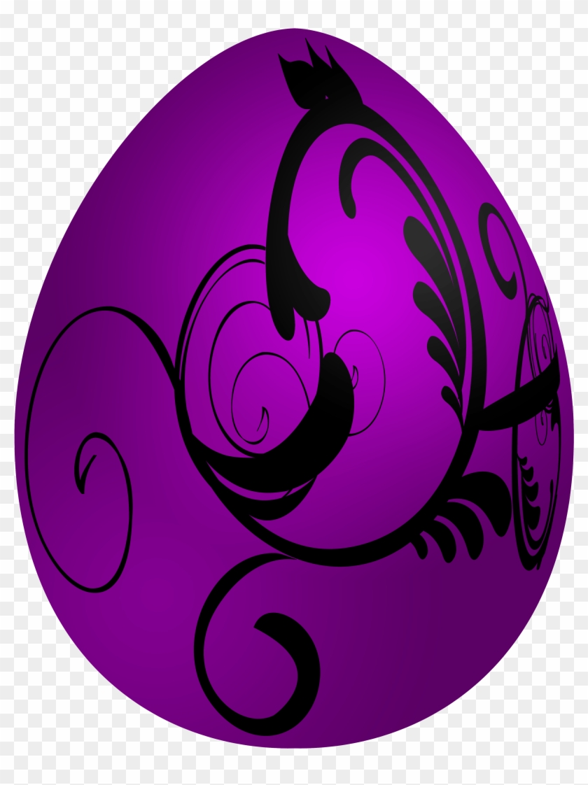 Purple Easter Egg Clip Art - Purple Easter Egg Clip Art #1524989
