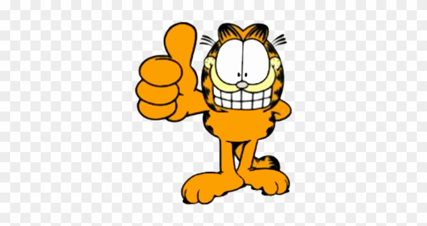 Cat Thumbs Up Clipart 54595 Garfield On A Window Transparent - Cat Thumbs Up Clipart 54595 Garfield On A Window Transparent #1525365