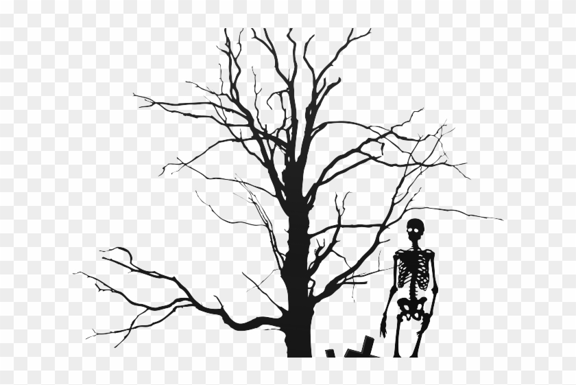 Haunted Clipart Tree Silhouette - Haunted Clipart Tree Silhouette #1528675