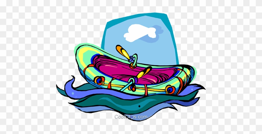 Rubber Dingy Boat Royalty Free Vector Clip Art - Rubber Dingy Boat Royalty Free Vector Clip Art #1529397