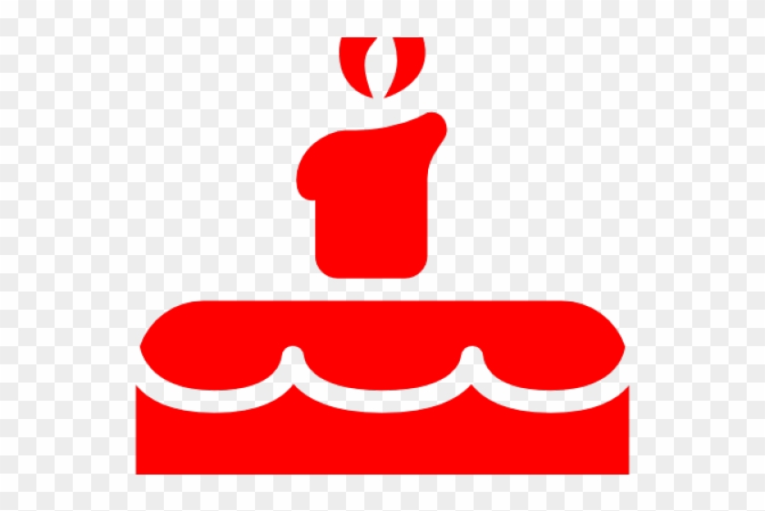 Red Clipart Birthday Cake - Red Clipart Birthday Cake #1533993