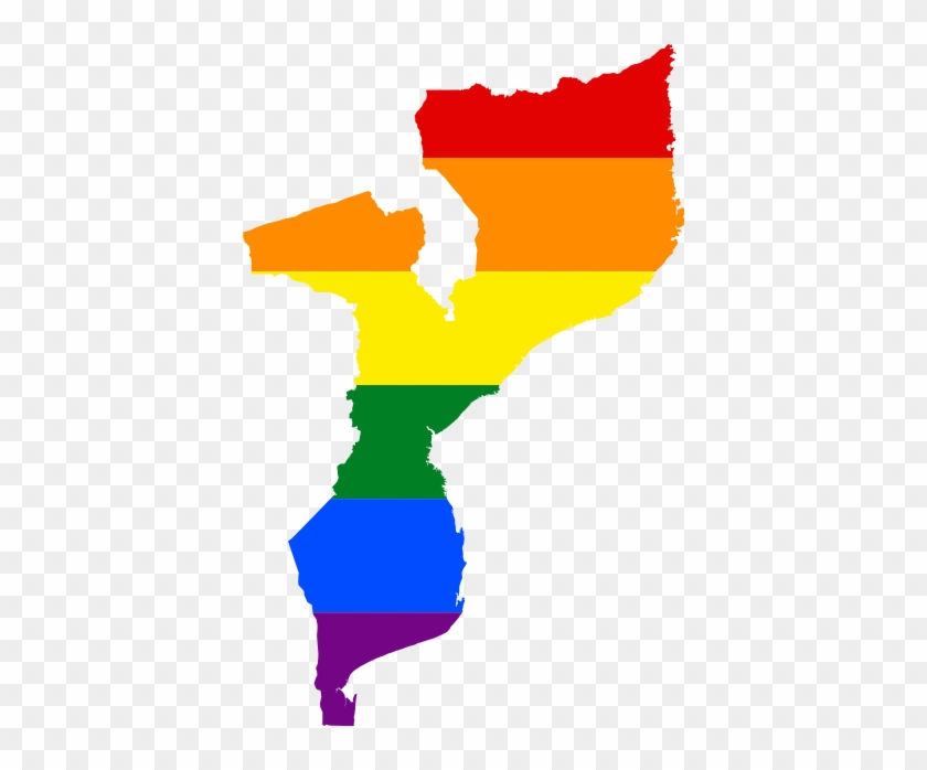 Lgbt Flag Map Of Mozambique - Lgbt Flag Map Of Mozambique #1535809