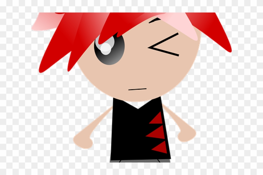 Red Hair Clipart Punk - Red Hair Clipart Punk #1537319