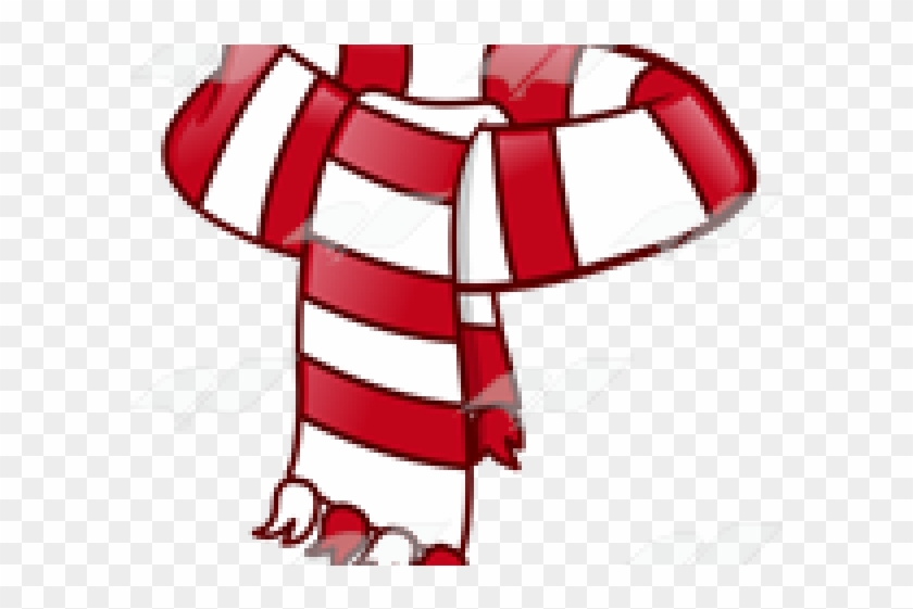 Scarf Clipart Red White - Scarf Clipart Red White #1540177