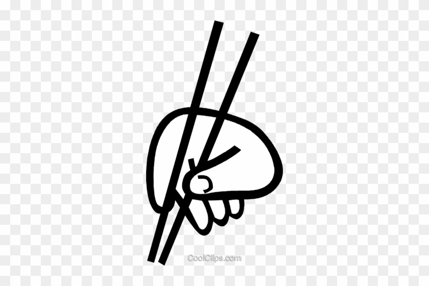 Chop Sticks Royalty Free Vector Clip Art Illustration - Chop Sticks Royalty Free Vector Clip Art Illustration #1540748