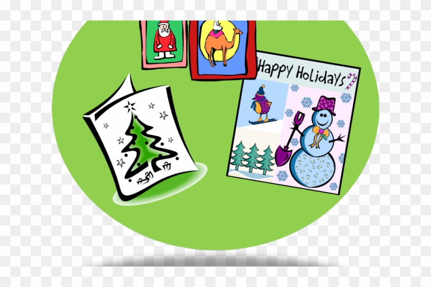 Cards Clipart Holiday Card - Cards Clipart Holiday Card #1544363