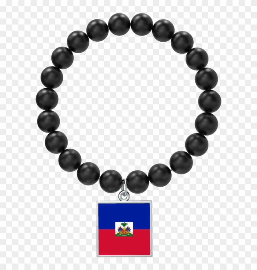 Black Haitian Flag Bracelet - Black Haitian Flag Bracelet #1545042