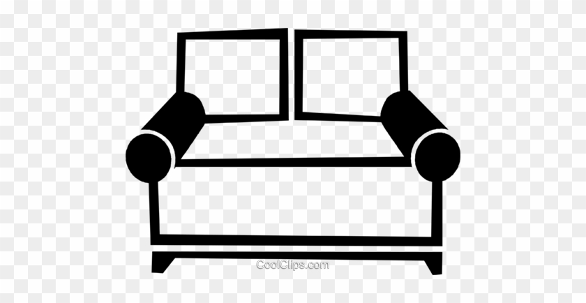 Couch Royalty Free Vector Clip Art Illustration - Couch Royalty Free Vector Clip Art Illustration #1545185