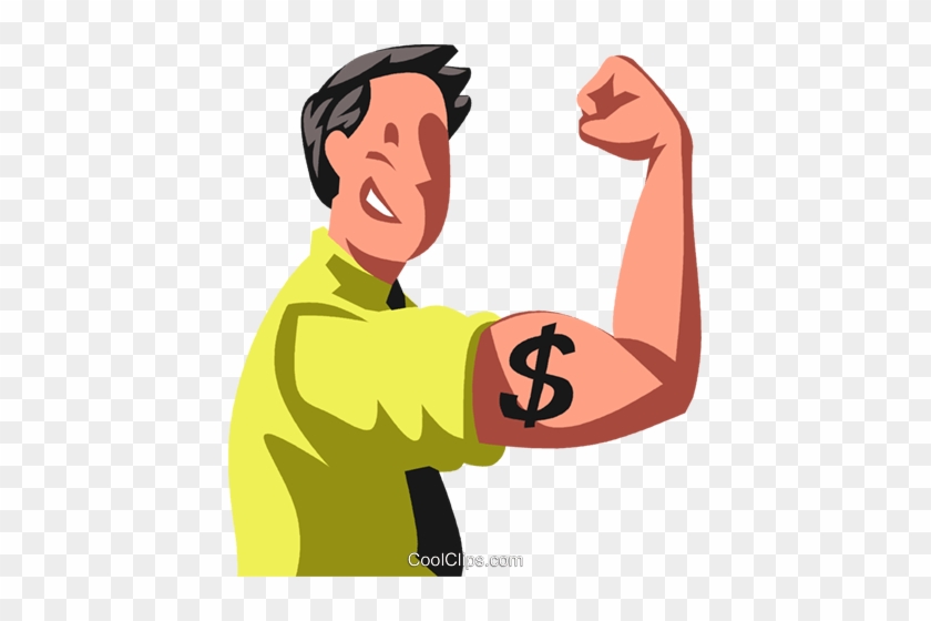 Man Flexing His Financial Royalty Free Vector - Man Flexing His Financial Royalty Free Vector #1546213