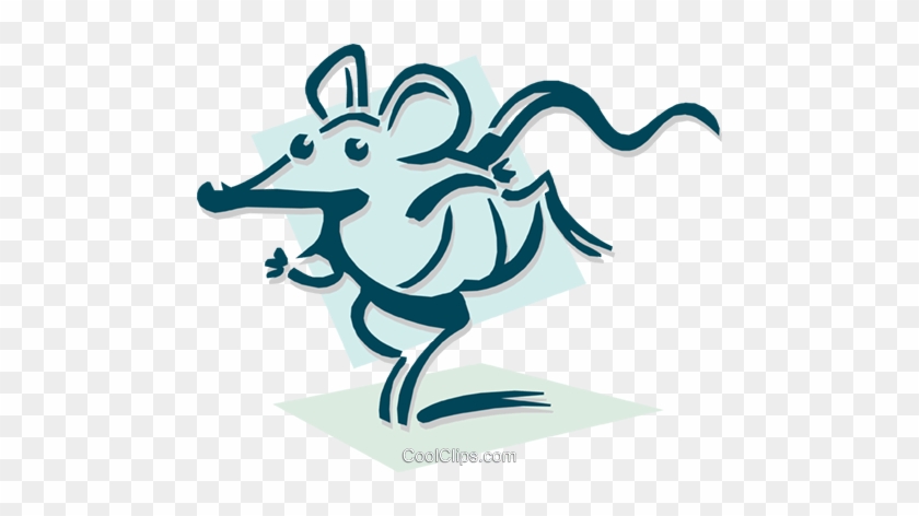 Mouse Running Concept Royalty Free Vector Clip Art - Mouse Running Concept Royalty Free Vector Clip Art #1547042