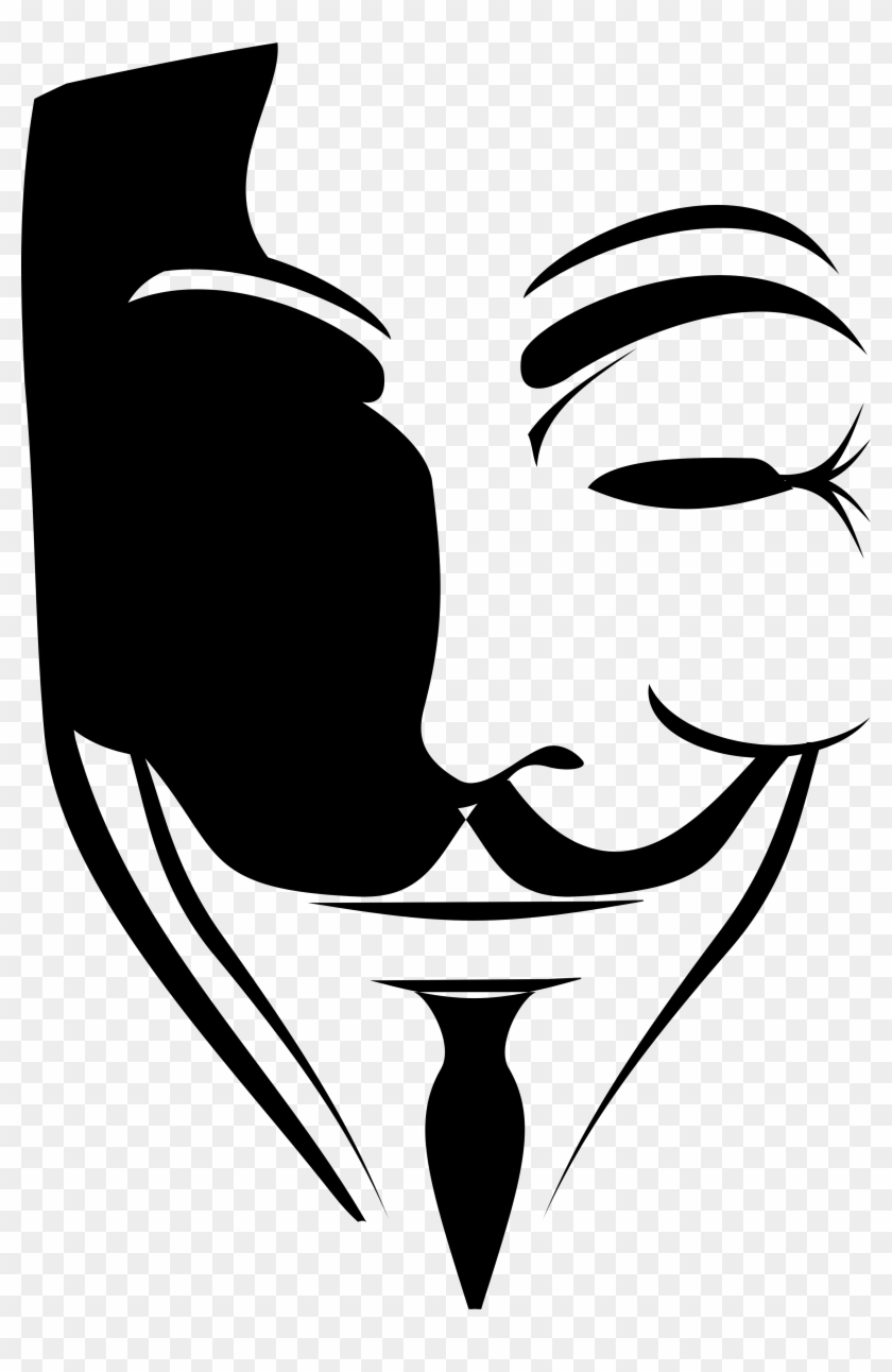 V For Vendetta Clipart Stencil - V For Vendetta Clipart Stencil #1548546