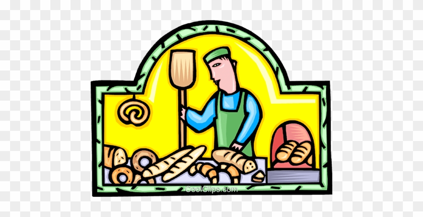 Baker Man Clipart 28629 Baker With Bread Royalty Free - Baker Man Clipart 28629 Baker With Bread Royalty Free #1549738