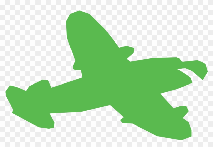 Airplane Drawing Green Silhouette - Airplane Drawing Green Silhouette ...