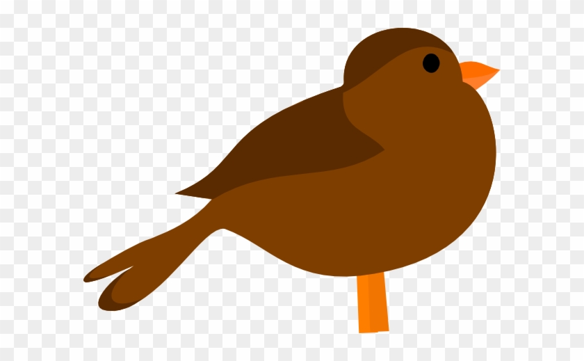 Brown Bird Clip Art - Brown Clip Art Bird #35992