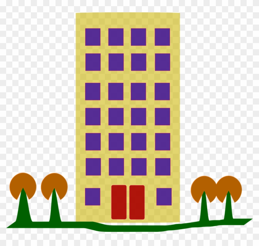 Building Tall Housing Houses Apartments Complex - Condos Clipart #37997